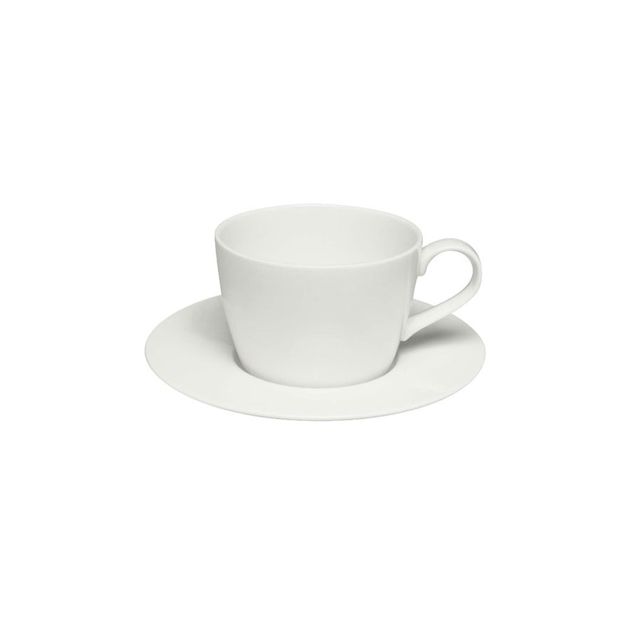 Elia Orientix Bone China White Round Teacup Saucer 15cm For B2335 Pack of 6