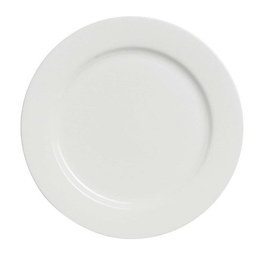 Elia Glacier Bone China White Round Plate 30cm Pack of 4