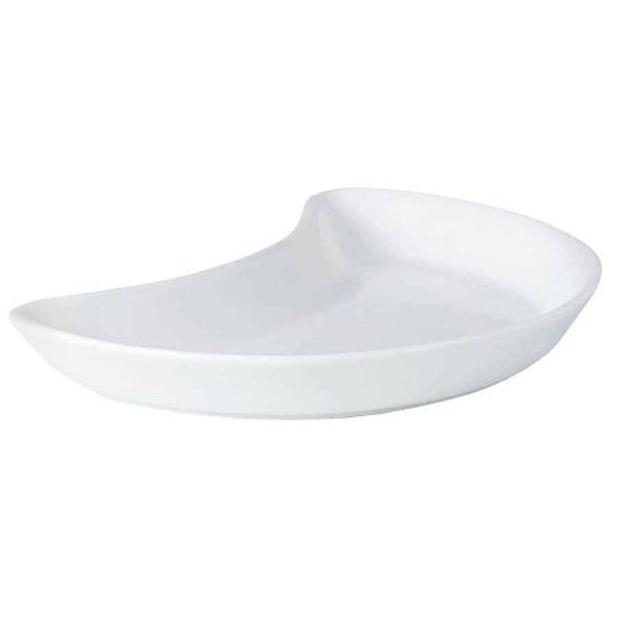 Steelite Simplicity Vitrified Porcelain White Salad Crescent 20.25cm Pack of 12