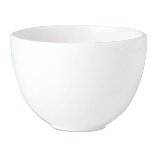 Steelite Simplicity Vitrified Porcelain White Empire Combi-Cup 45.5cl Pack of 12