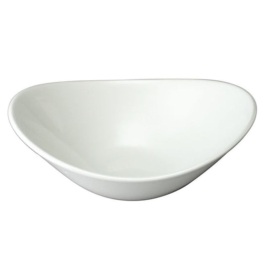 Churchill Orbit Vitrified Porcelain White Oval Coupe Bowl 18x14cm 30cl 10.6oz Pack of 12