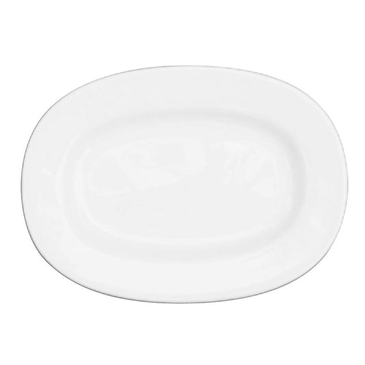 Churchill Alchemy White Fine China Oval Plate 34cm Pack of 6