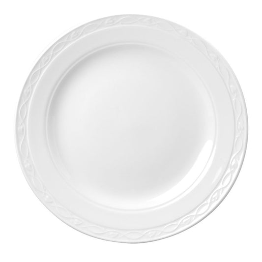 Churchill Chateau Blanc Vitrified Porcelain White Round Plate 28cm Pack of 12