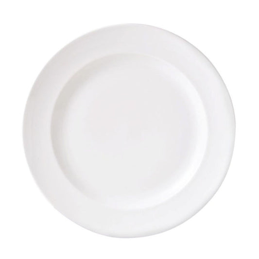 Steelite Monaco Vitrified Porcelain White Round Vogue Plate 16.5cm Pack of 36