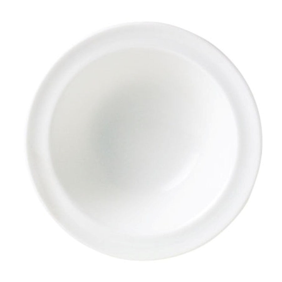 Steelite Monaco Vitrified Porcelain White Round Bowl Stone Rim 13.5cm Pack of 36