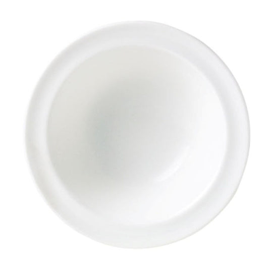 Steelite Monaco Vitrified Porcelain White Round Bowl Stone Rim 13.5cm Pack of 36