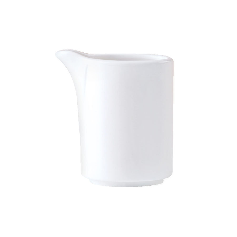 Steelite Monaco Vitrified Porcelain White Vogue Jug 8cl Pack of 12