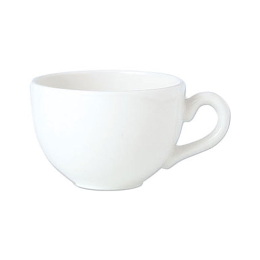 Steelite Simplicity Vitrified Porcelain White Empire Low Cup 34cl Pack of 36