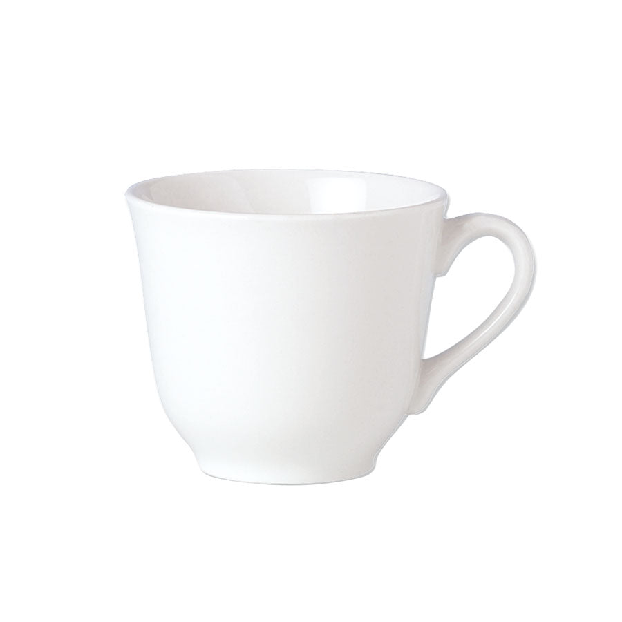 Steelite Simplicity Vitrified Porcelain White Slimline Tall Cup 20cl Pack of 36