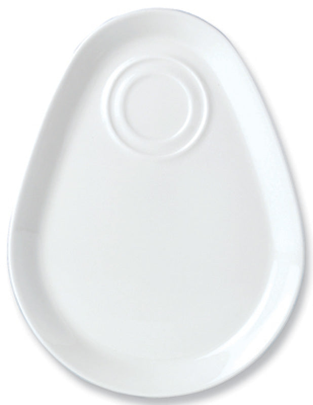 Steelite Simplicity Vitrified Porcelain White Dewdrop Combi-Tray 25.5cm Pack of 12