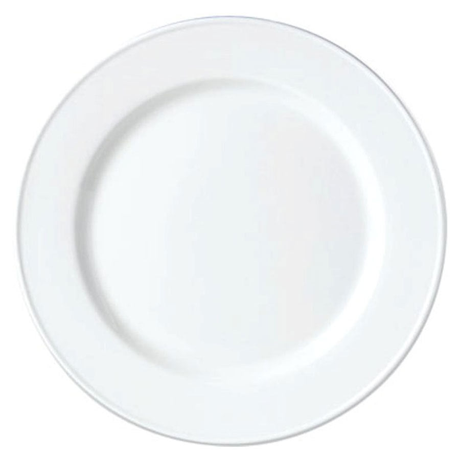 Steelite Simplicity Vitrified Porcelain White Round Plate 20.25cm Pack of 24