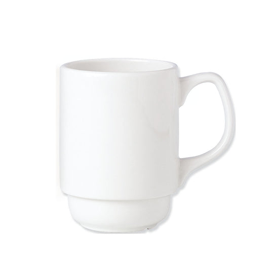 Steelite Simplicity Vitrified Porcelain White Club Mug 26cl Pack of 36