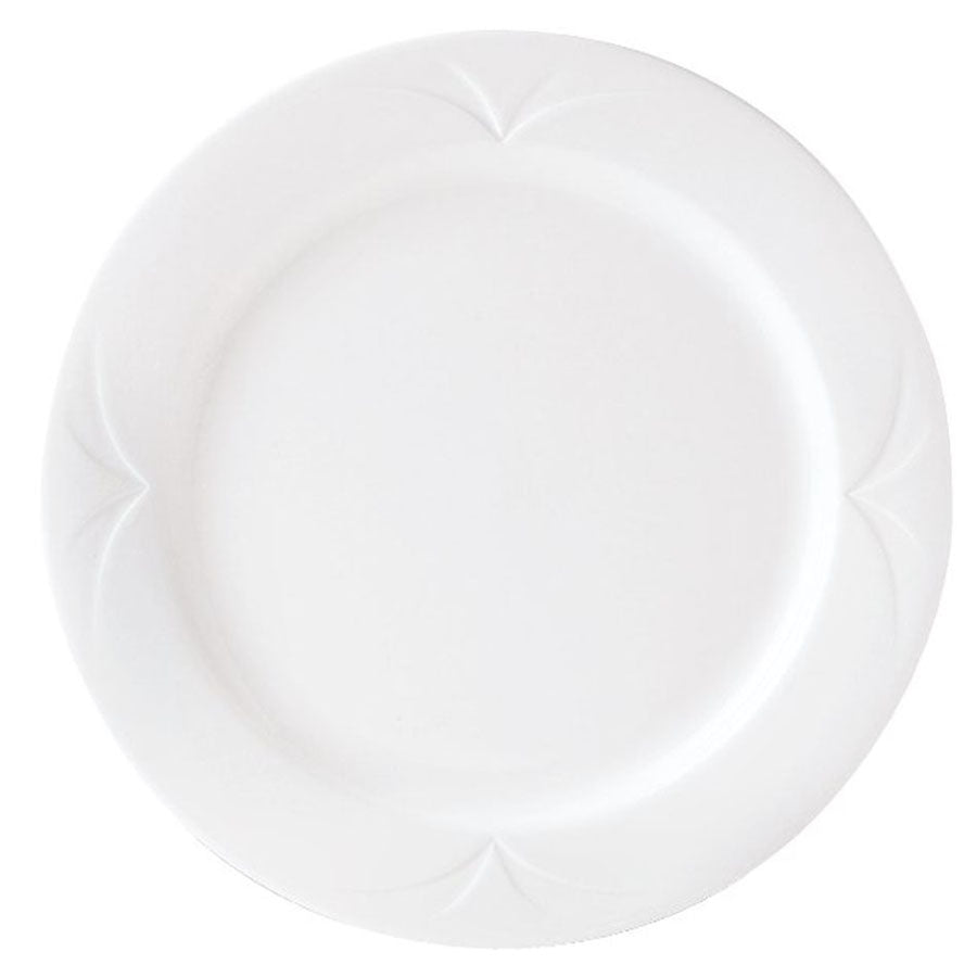 Steelite Bianco Vitrified Porcelain White Round Plate 27cm Pack of 24