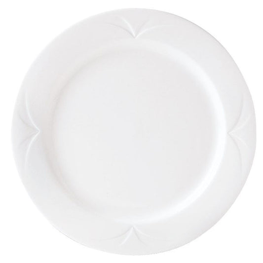 Steelite Bianco Vitrified Porcelain White Round Plate 27cm Pack of 24