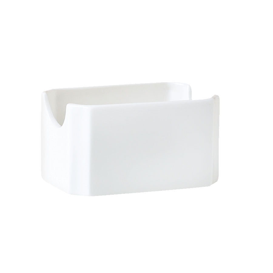 Steelite Monaco Vitrified Porcelain White Sugar Sachet Holder 10.5x7x5cm Pack of 12