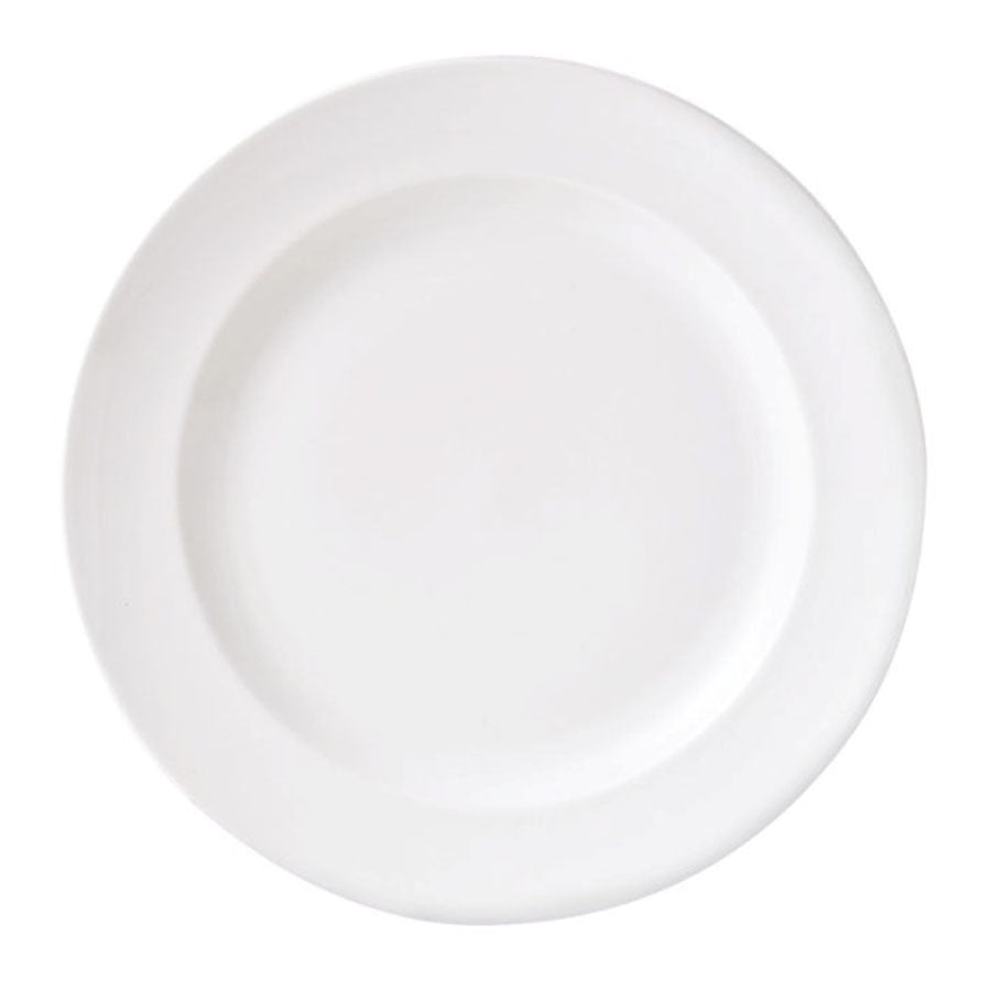 Steelite Monaco Vitrified Porcelain White Round Vogue Plate 23cm Pack of 24