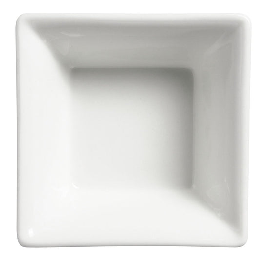 Elia Orientix Bone China White Square Sauce Dish 7.2x7.2cm Pack of 12