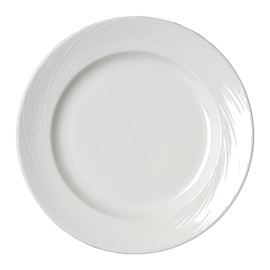 Steelite Spyro Vitrified Porcelain White Round Plate 30cm Pack of 12