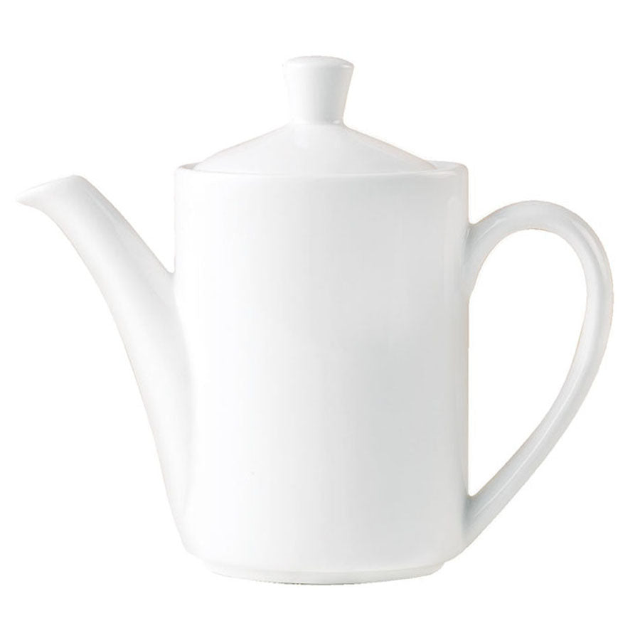 Steelite Monaco Vitrified Porcelain White Vogue Coffee Pot 60cl Pack of 6