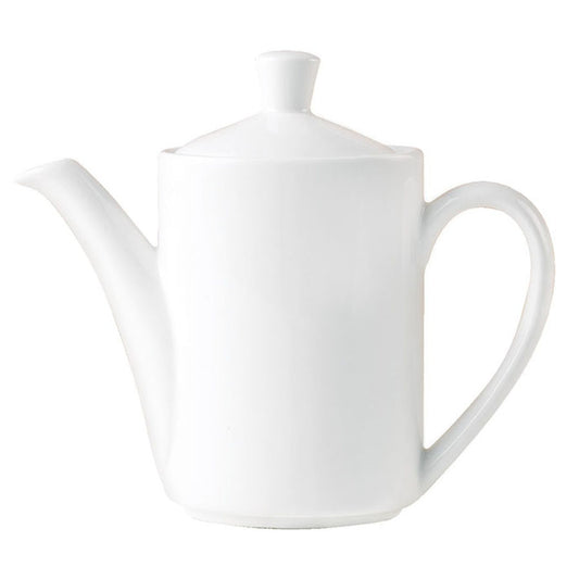 Steelite Monaco Vitrified Porcelain White Vogue Coffee Pot 60cl Pack of 6