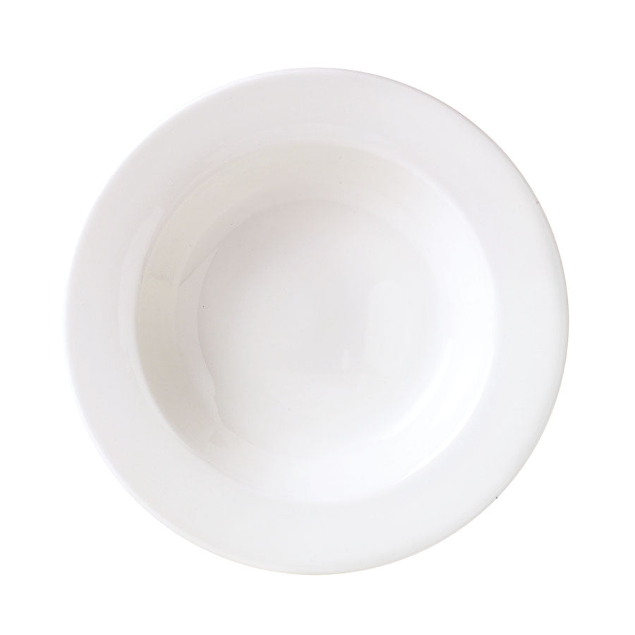 Steelite Monaco Vitrified Porcelain White Round Fine Dining Soup Plate 22.75cm Pack of 24