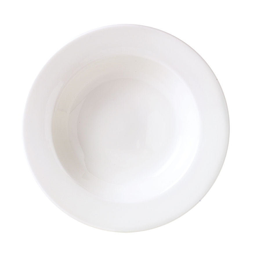 Steelite Monaco Vitrified Porcelain White Round Pasta / Soup Dish 30cm Pack of 6