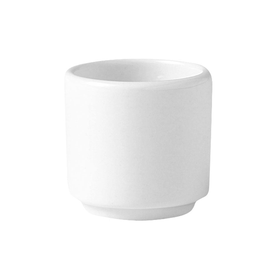 Steelite Monaco Vitrified Porcelain White Egg Cup Footless 4.75cm Pack of 12