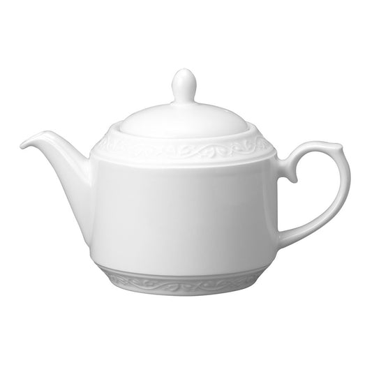 Churchill Chateau Blanc Vitrified Porcelain White Teapot 80cl Pack of 4