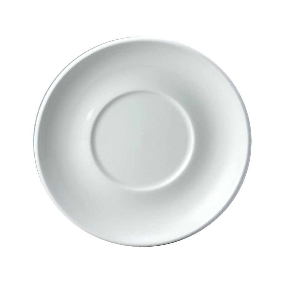 Churchill Compact Vitrified Porcelain White Round Saucer 15.25cm For B8513 & B8305 Pack of 24