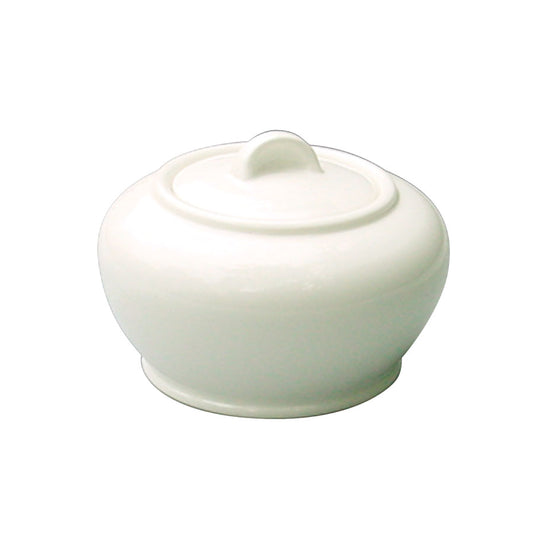 Churchill Alchemy White Fine China Round Covered Sugar Bowl 22cl Pack of 6