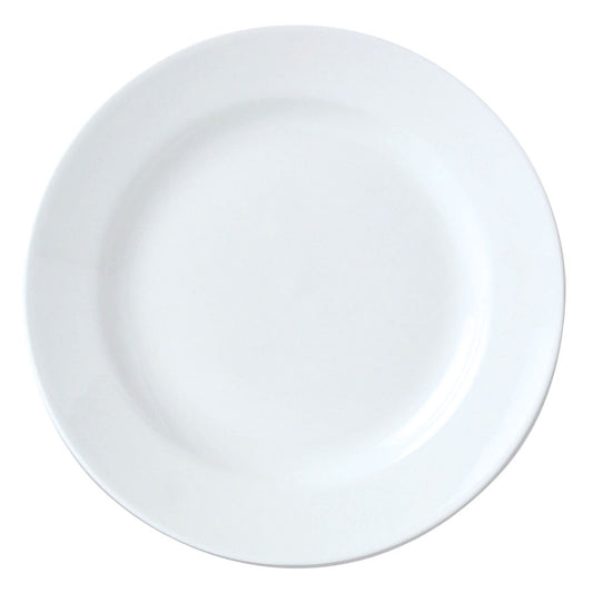 Steelite Simplicity Vitrified Porcelain White Round Harmony Plate 31.5cm Pack of 6