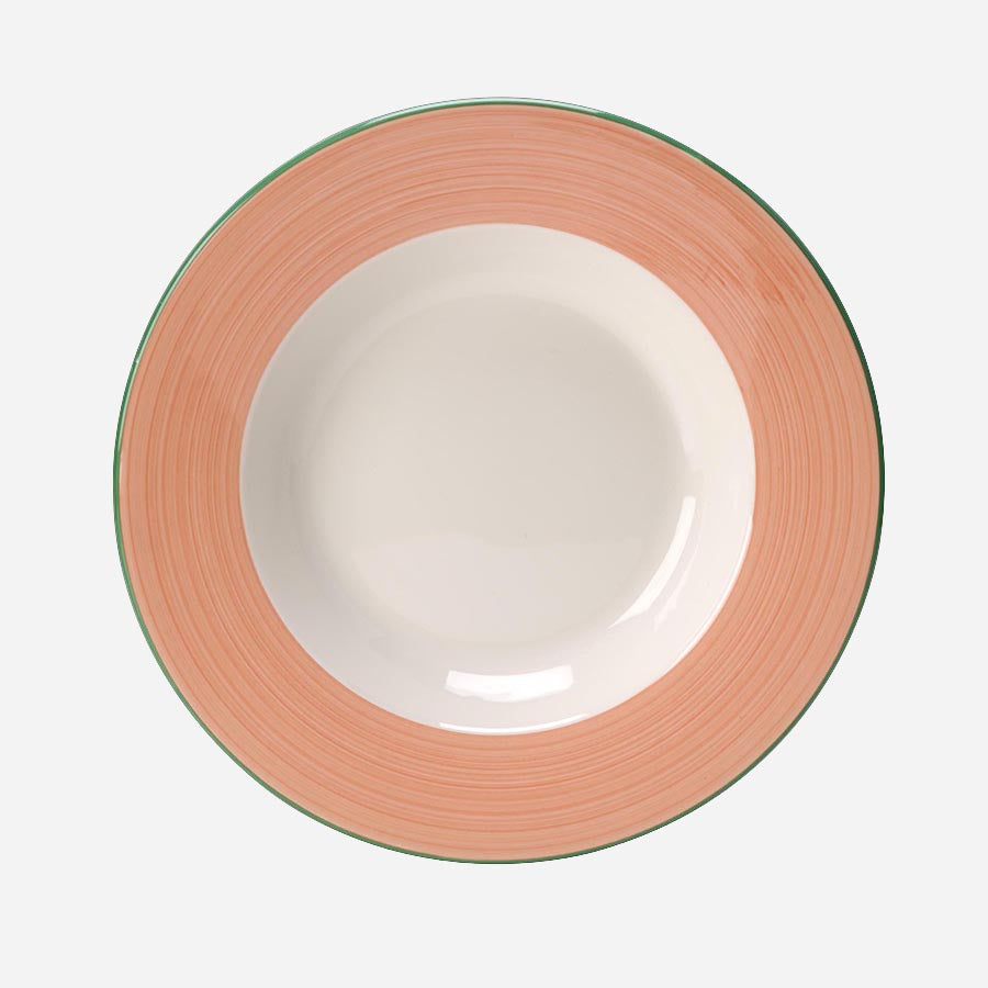 Steelite Rio Vitrified Porcelain Round Pink Pasta / Soup Dish 30cm Pack of 6