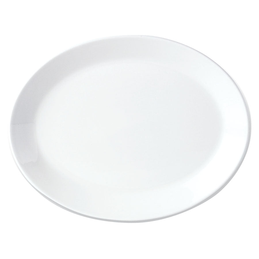 Steelite Rio Vitrified Porcelain Oval Coupe Plate 20.25cm Pack of 24