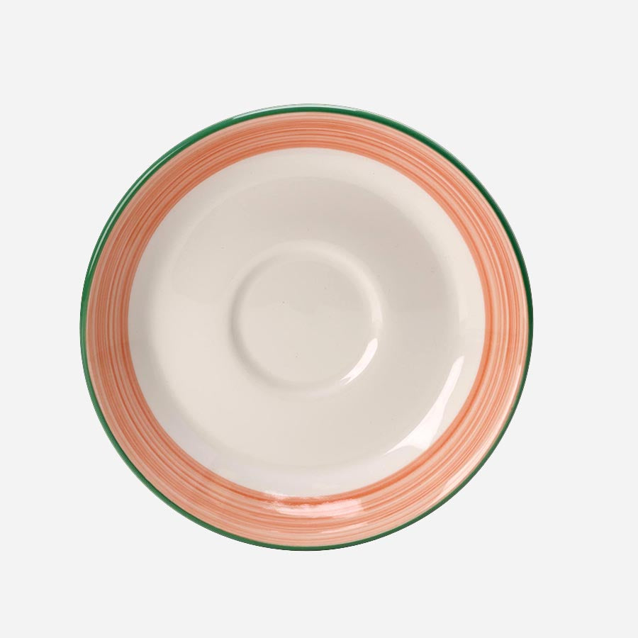 Steelite Rio Vitrified Porcelain Round Pink Slimline Saucer 15.25cm Pack of 36