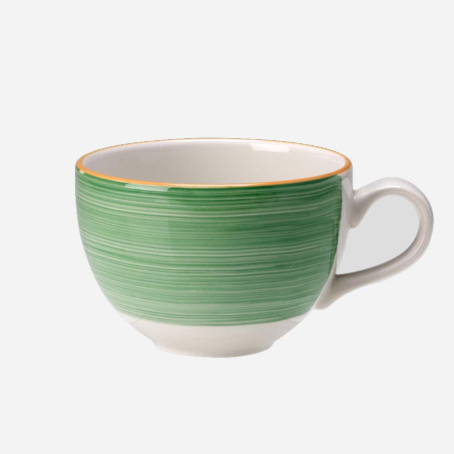 Steelite Rio Vitrified Porcelain Green Low Cup 22.75cl Pack of 36