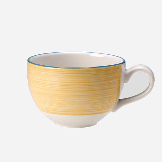 Steelite Rio Vitrified Porcelain Yellow Low Cup 22.75cl Pack of 36