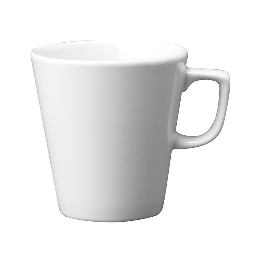 Churchill Beverage Collection Vitrified Porcelain White Café Latte Mug 40cl 14oz Pack of 6