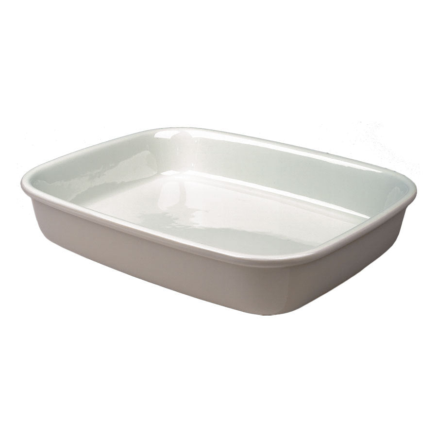 Steelite Simplicity Cookware Vitrified Porcelain White Oblong Roaster 30.5x35.5cm Pack of 6