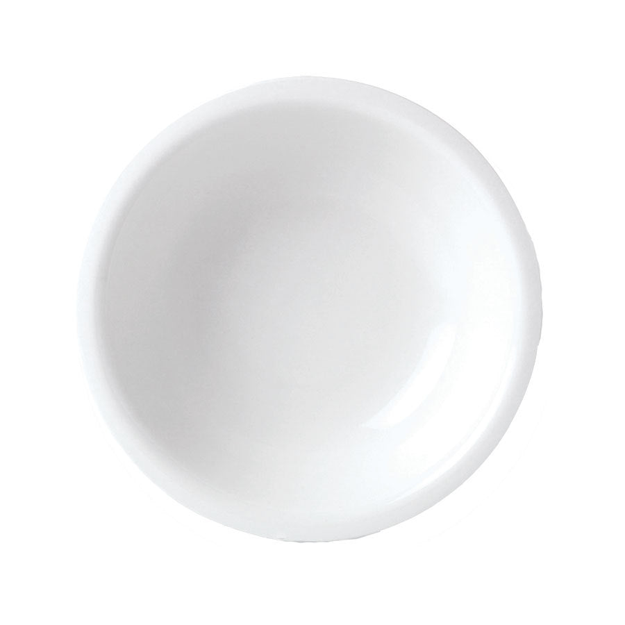 Steelite Simplicity Vitrified Porcelain White Round Bowl 23cm Pack of 12