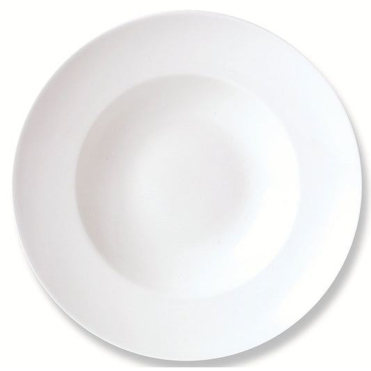 Steelite Simplicity Vitrified Porcelain White Round Nouveau Bowl 27cm Pack of 6