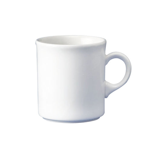 Churchill White Holloware Vitrified Porcelain White Nova Mug 22.4cl 7.9oz Pack of 24