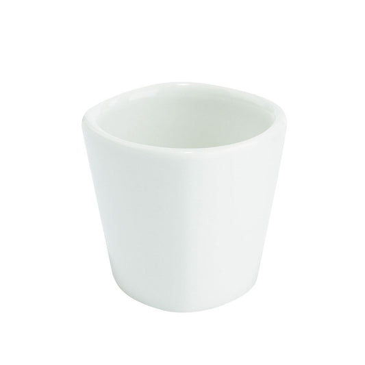 Churchill Bit On The Side Vitrified Porcelain WhiteDipper Pot Square Whitex5.7cl Pack of 24