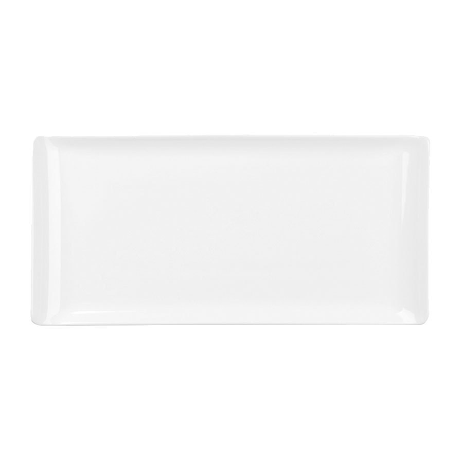 Churchill Buffet Alchemy Fine China White Rectangular Buffet Tray 32.5x53cm Pack of 2