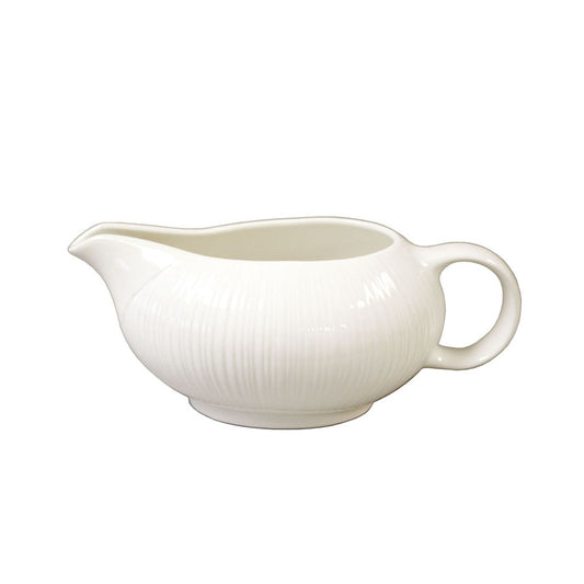 Steelite Spyro Vitrified Porcelain White Sauce Boat 34cl Pack of 6