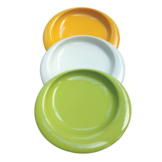 Wade Dignity Porcelain Yellow Round Raised Lip Plate 23cm