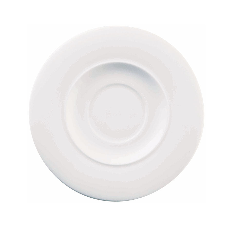 Churchill Ambience Alchemy Fine China White Round Saucer 16.2cm For BB023 Pack of 6