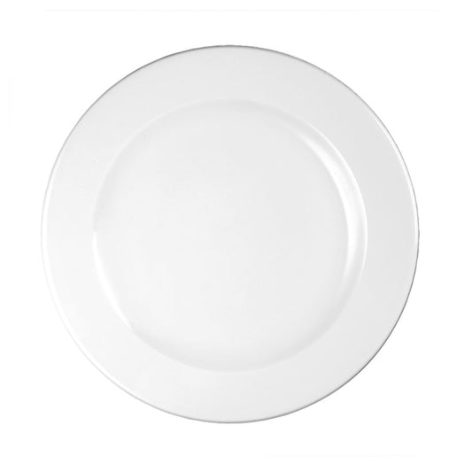 Churchill Profile Vitrified Porcelain White Round Plate 23.4cm Pack of 12