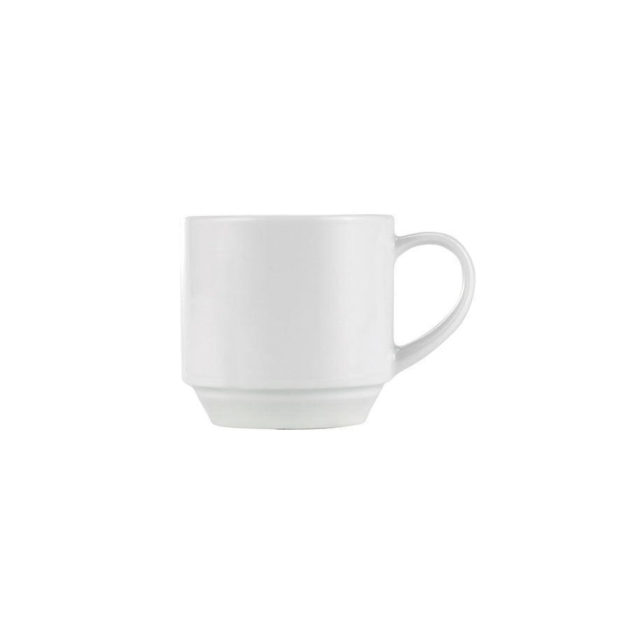 Churchill Art De Cuisine Porcelain White Menu Stacking Cup 21cl 7.4oz Pack of 6