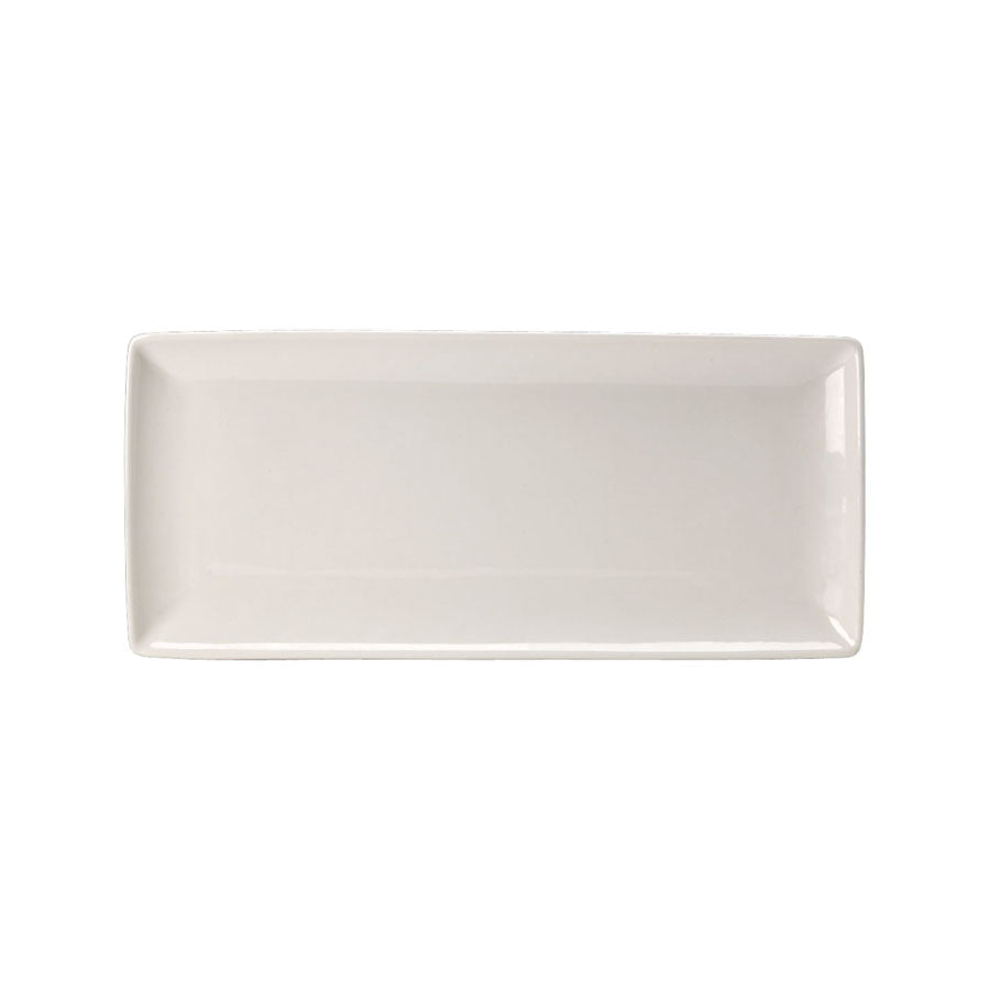 Steelite Taste Vitrified Porcelain White Rectangular Plate 19x33cm Pack of 6