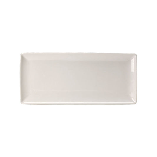 Steelite Taste Vitrified Porcelain White Rectangular Plate 19x33cm Pack of 6